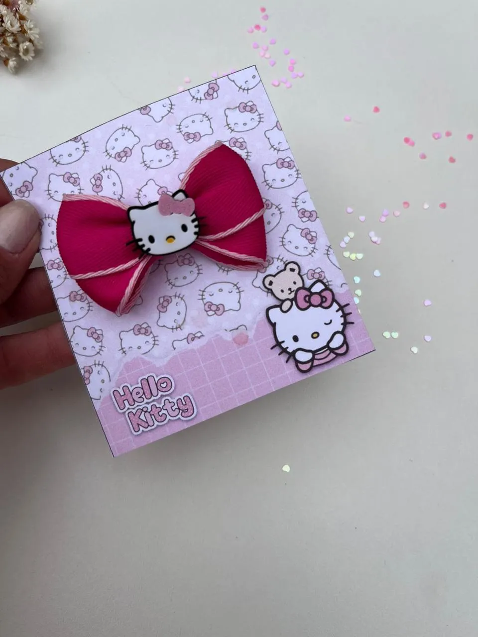 Mini laço Hello Kitty