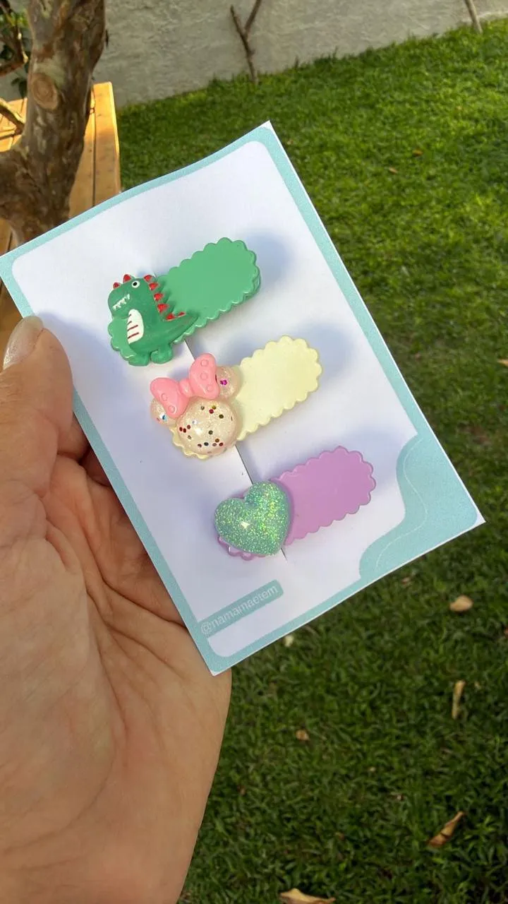 Trio de Hairclip  Baby