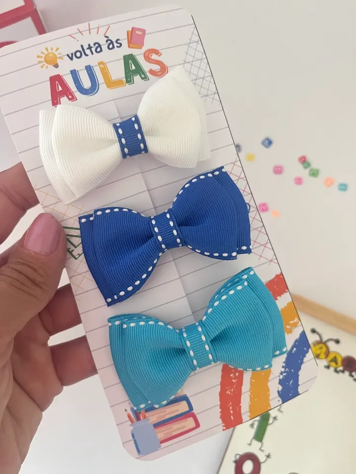 Trio de laços escolares