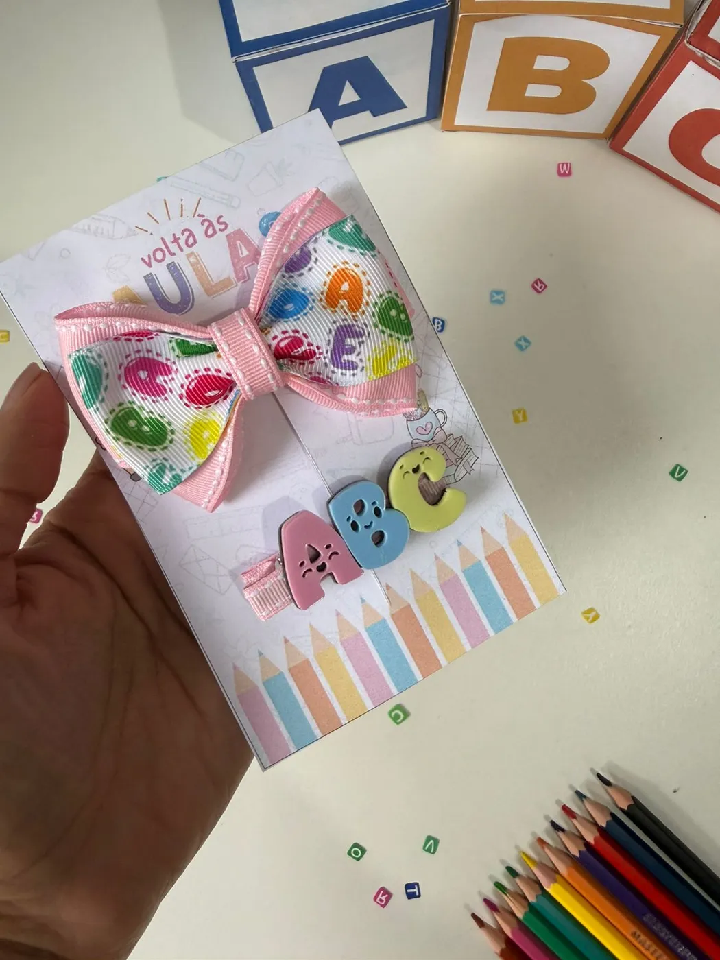 Kit Escolar Laço e Hairclip