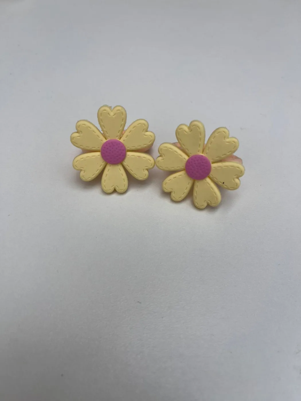 Parzinho de Xuxinha Flor Amarelo Claro