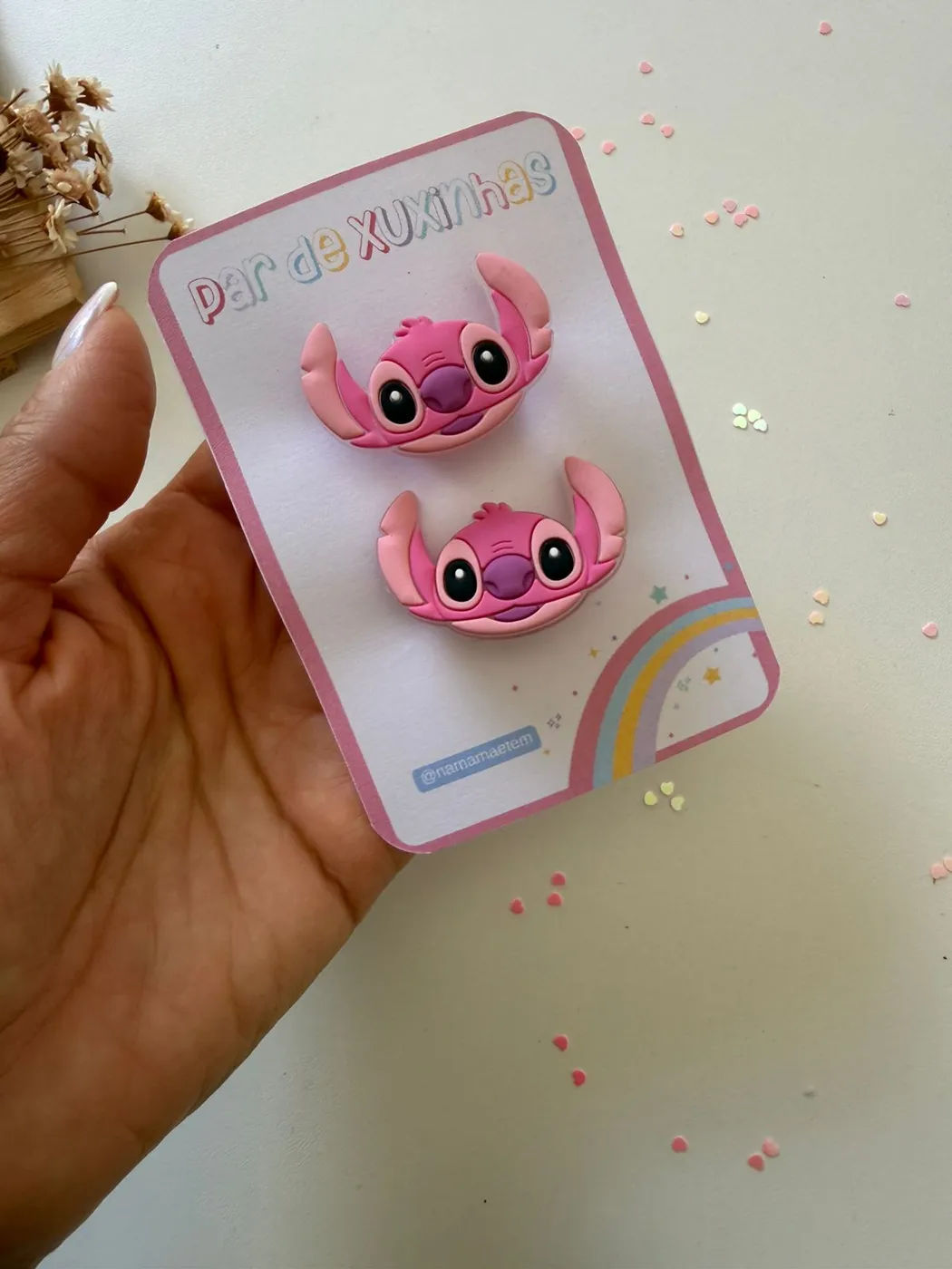 Parzinho de Xuxinha Angel Rosa