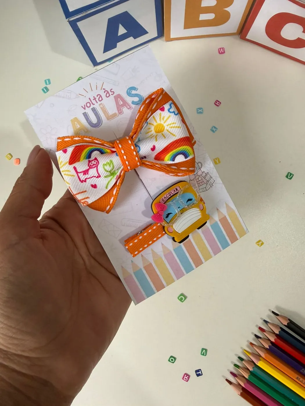 Kit Escolar Laço com Hairclip