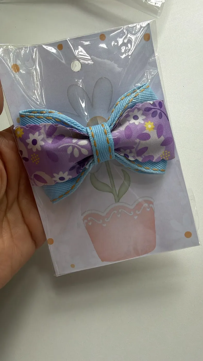 Laço G Floral Lilás