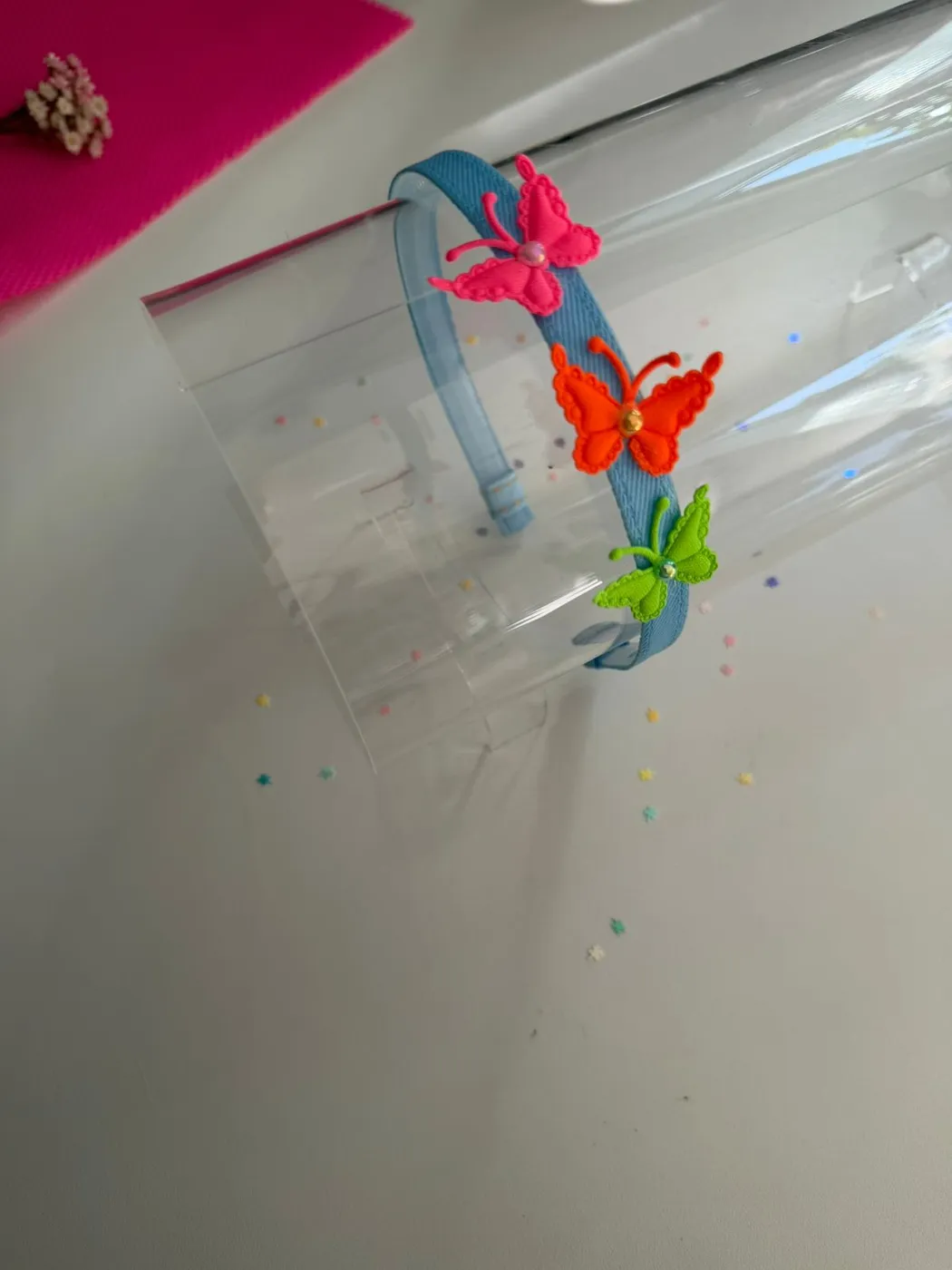 Tiara Borboletinha Neon