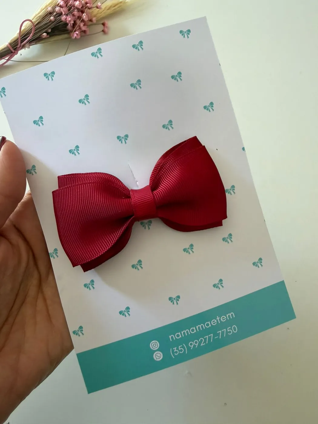Laço Cetim Vermelho