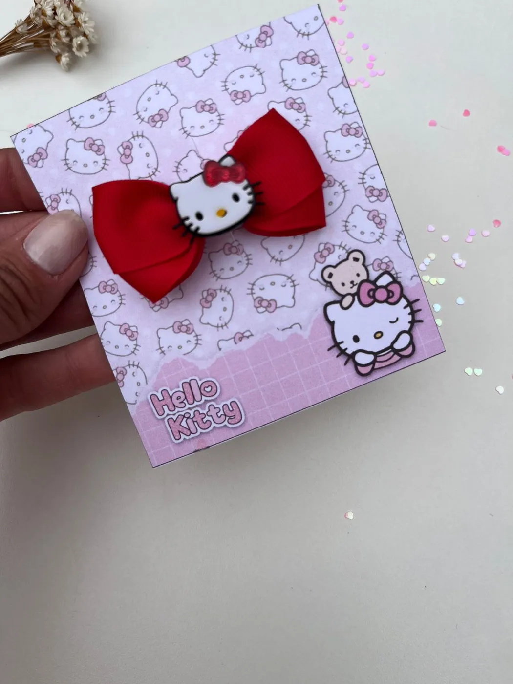 Laço Hello Kitty Vermelho