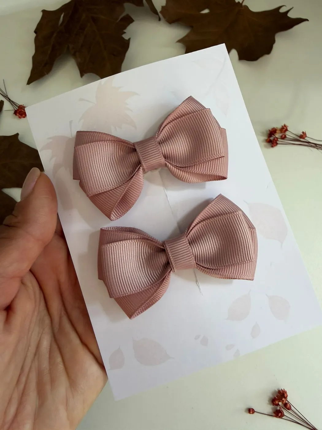 Parzinho Laço Nude Rosado
