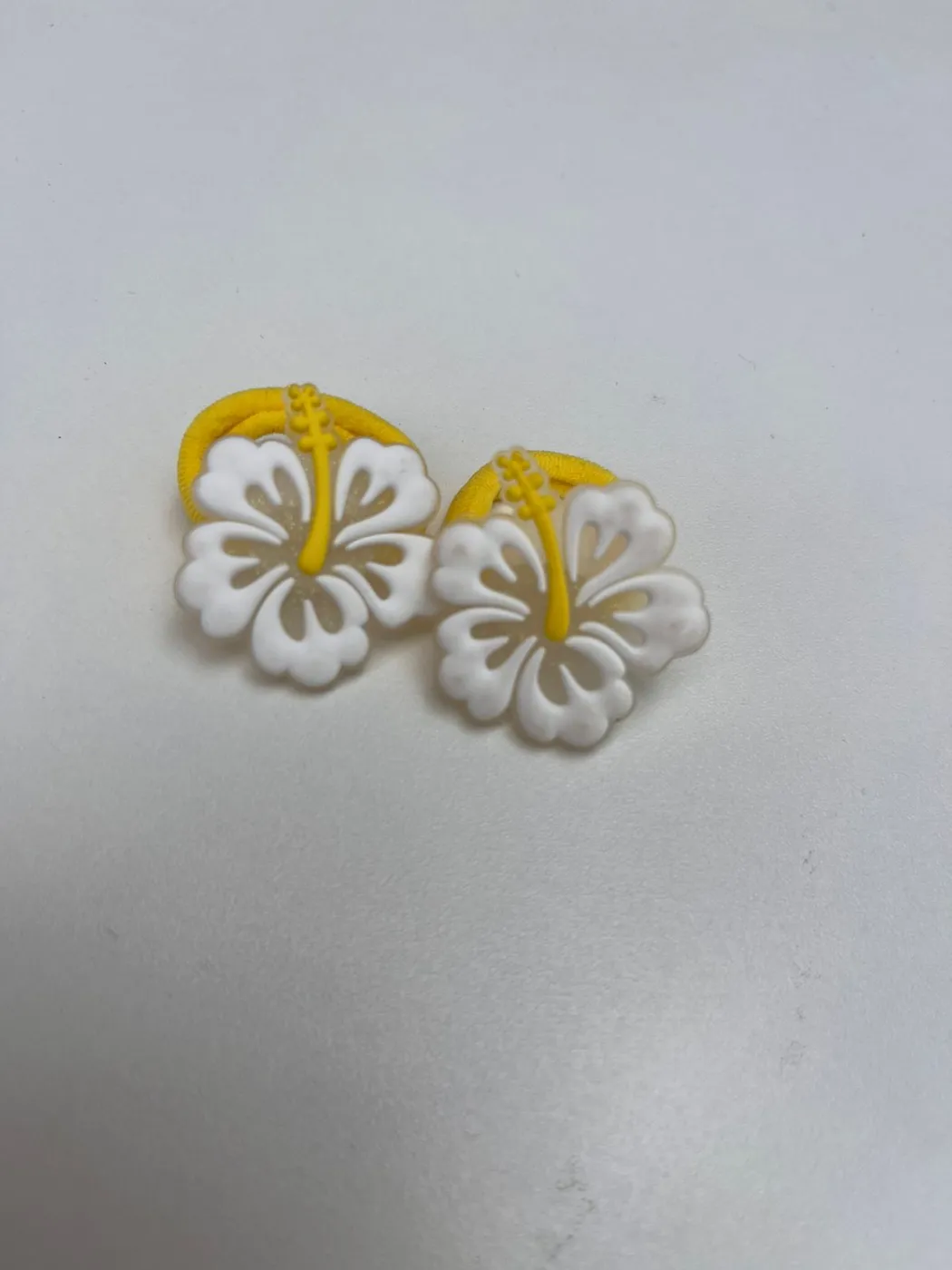 Parzinho de Xuxinha Hibisco Branco