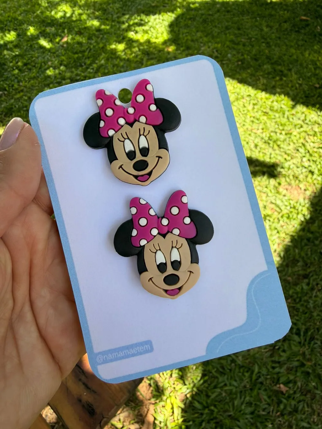 Par de Hairclips Minnie