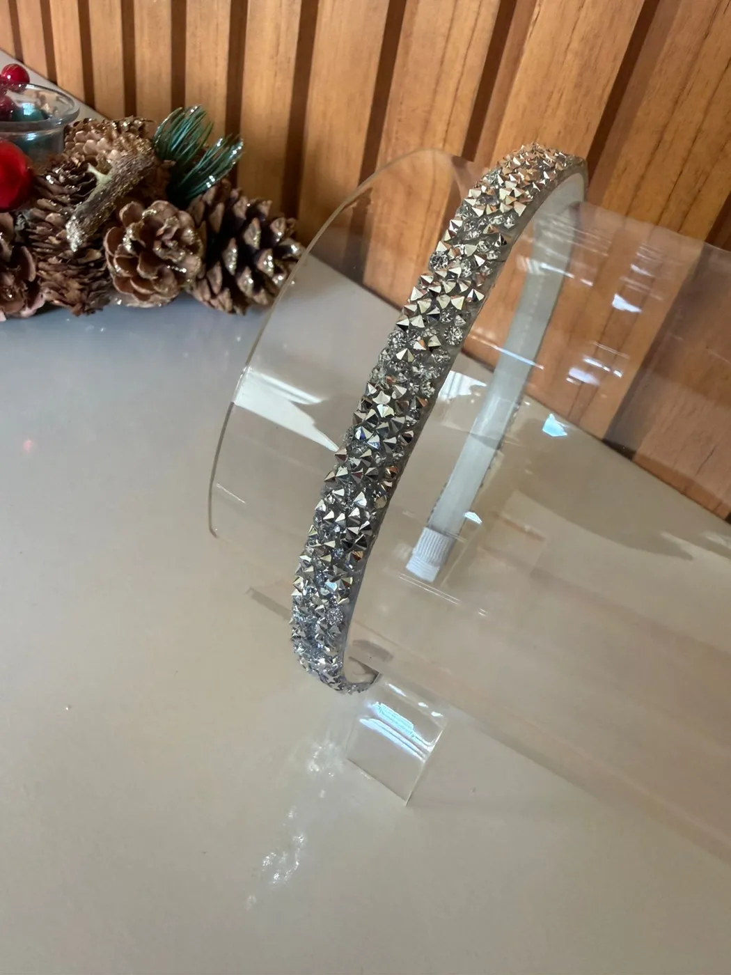 Tiara Strass Prata