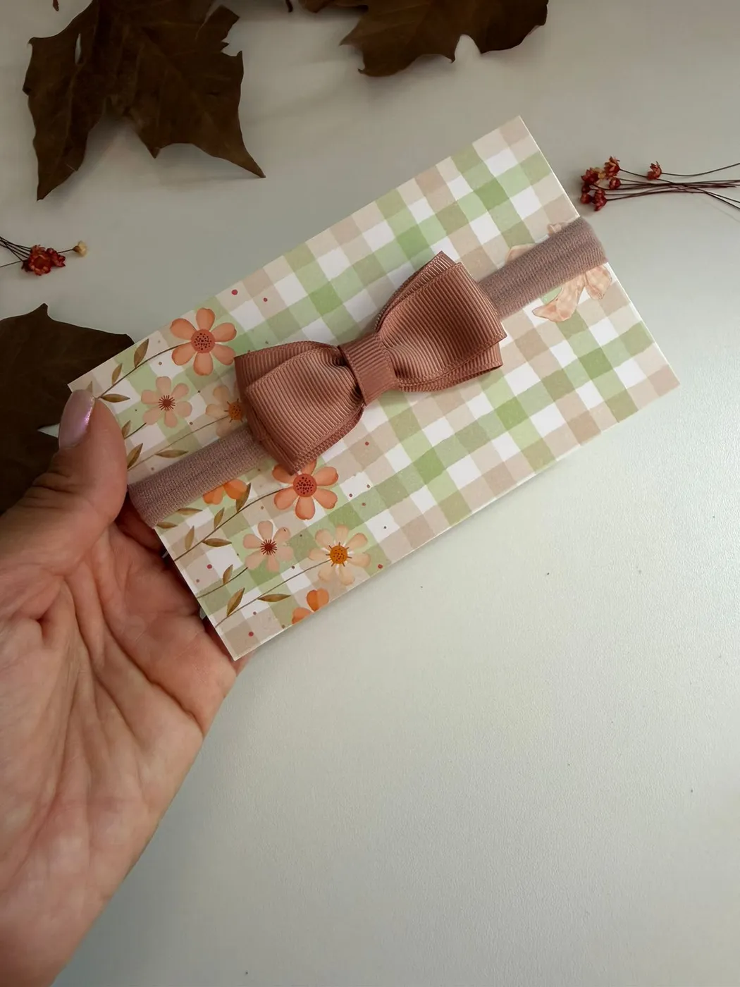 Faixinha de Bebê Laço Rosê